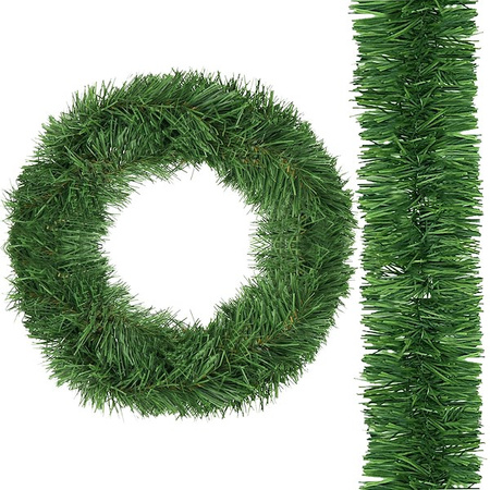 Girlanda świąteczna 800cm łańcuch choinkowy, zielony