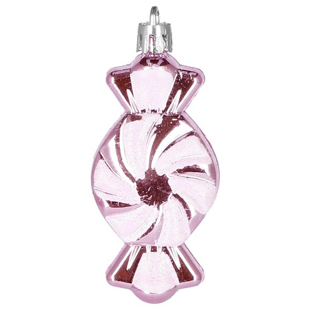 Bombki choinkowe 77 szt. ozdoby świąteczne różowy