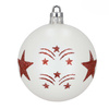 Bombki choinkowe, nietłukące, dekoracje świąteczne do stroika 30 szt. biało-czerwone