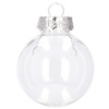Bombki choinkowe przeźroczyste 30 szt. niebieski 6cm zestaw choinkowy