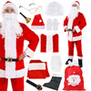 Strój św. Mikołaja zestaw 11 elementowy przebranie świąteczne