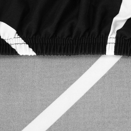 Pokrowiec na krzesło uniwersalny czarno-biały