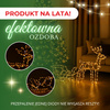 Renifer Led 120 cm świąteczny z saniami świetlna dekoracja do ogrodu biały ciepły + flash