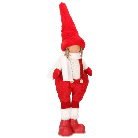 Laleczka 52 cm ozdoba świąteczna, figurka świąteczna, gnom czerwony