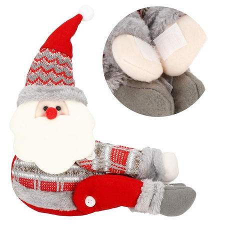 Skrzat świateczny klamra do zasłon dekoracja na rzepy