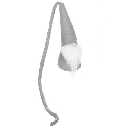 Skrzat 90cm ozdoba świąteczna, krasnal świąteczny, gnom szary