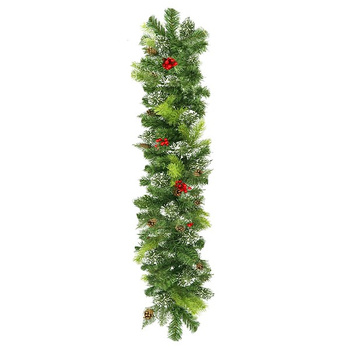 Łańcuch na choinkę 100cm zielony, girlanda choinkowa, średnica 15cm