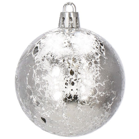 Bombki choinkowe przeźroczyste 30 szt. niebieski 6cm zestaw choinkowy