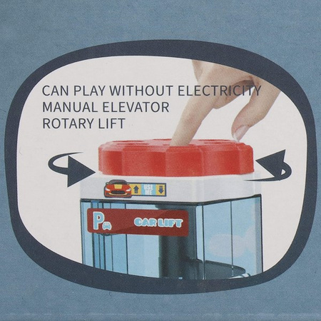 Parking samochodowy dla dzieci zabawka autka parking piętrowy z windą