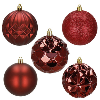 Bombki choinkowe, zestaw 30 szt. dekoracji do stroika 8 cm nietłukące