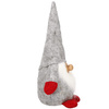 Skrzat 38 cm ozdoba świąteczna, krasnal świąteczny, gnom szary