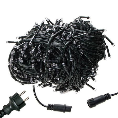 Lampki choinkowe 500 led światełka na prąd zewnętrzne niebieski