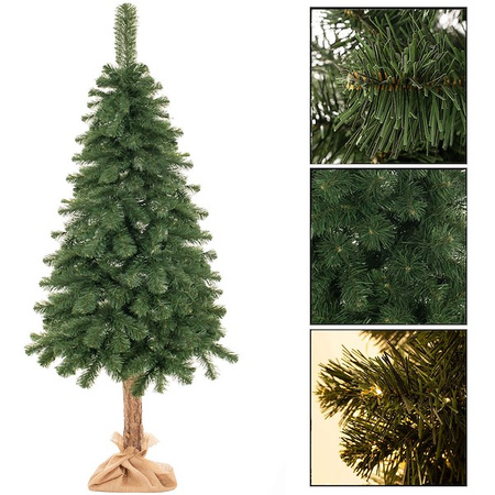 Choinka na pniu 220 cm sztuczna sosna drzewko bożonarodzeniowe