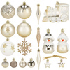 Bombki choinkowe 70 szt. ozdoby świąteczne zestaw złoty