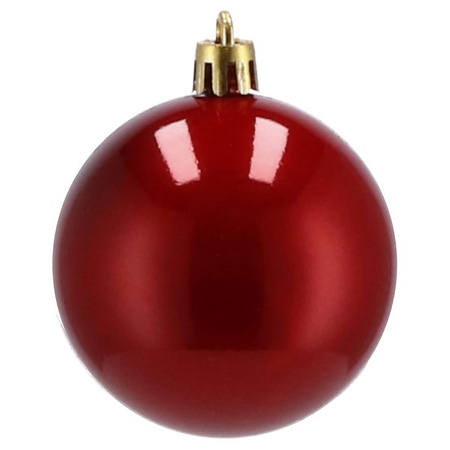 Bombki choinkowe 30 szt. ozdoby świąteczne czerwony