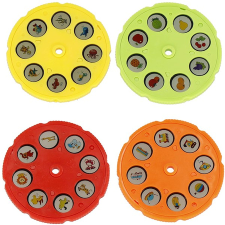 Rzutnik do nauki rysowania dla dzieci szkicownik z notesem i mazakami różowy