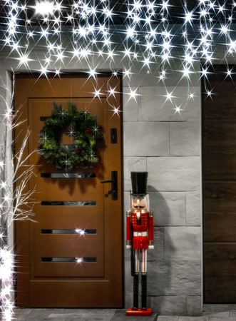 Kurtyna świetlna 1000 led girlanda, lampki wewnętrzno-zewnętrzne sople zimny biały