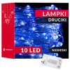 Lampki choinkowe 10 LED druciki mikro na baterie