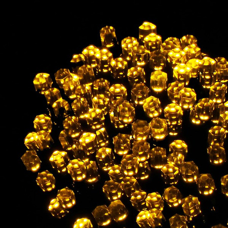 Lampki choinkowe biały ciepły 120 Led z programatorem na baterie