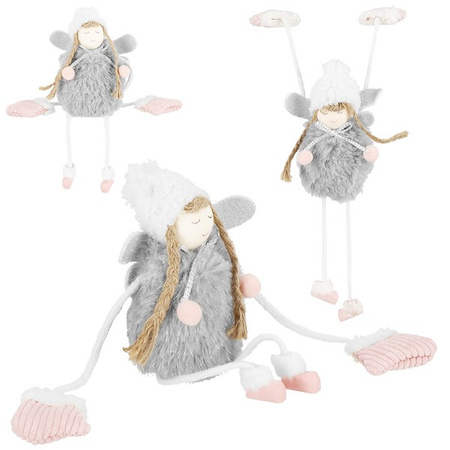 Figurka świąteczna aniołek ozdoba choinkowa lalka