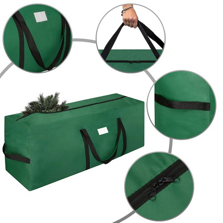Pokrowiec na choinkę 130 cm torba, worek do przechowywania choinek zielony