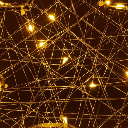 Dekoracja świąteczna 100 LED gwiazda metalowa 60 cm oświetlenie witraż