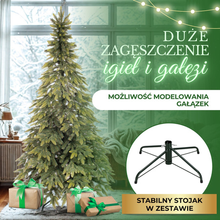 Choinka sztuczna premium 180 cm świerk naturalny