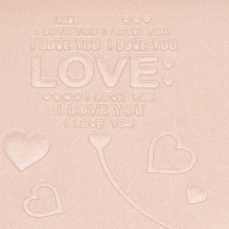 Kufer, szkatułka na biżuterię ekoskóra 10x10x5 cm różowy organizer z przegródkami