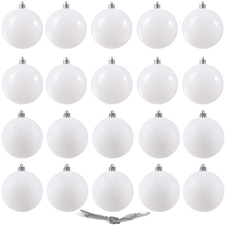 Bombki choinkowe na choinkę 6 cm zestaw 20 szt.