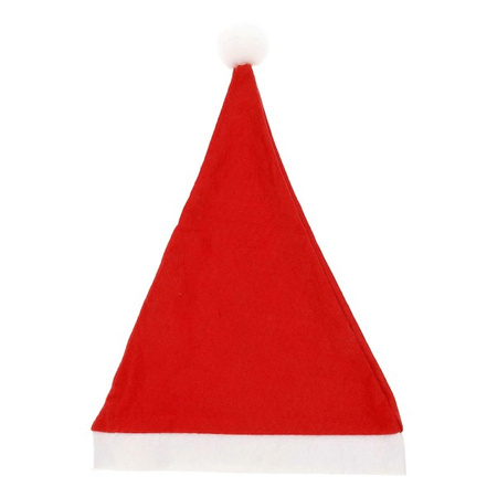 Strój świętego Mikołaja 7 elementowy z workiem jutowym czerwony kostium