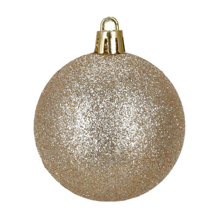 Bombki choinkowe 40 szt. okrągłe, lizaki, szyszki, laski cukrowe nietłukące ozdoby złote