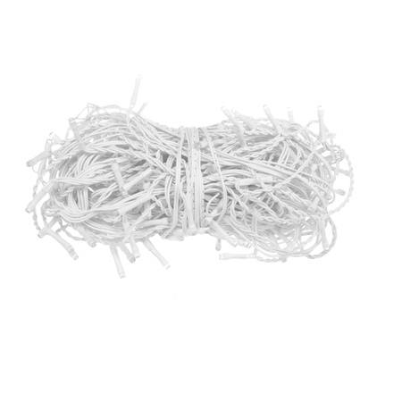 Kurtyna świetlna 500 led girlanda, lampki wewnętrzno-zewnętrzne 24 m sople biały ciepły + flash