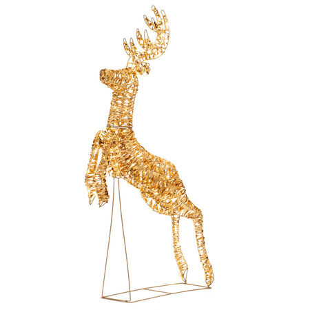 Renifer świecący 120 LED świąteczny dekoracja do ogrodu biały ciepły