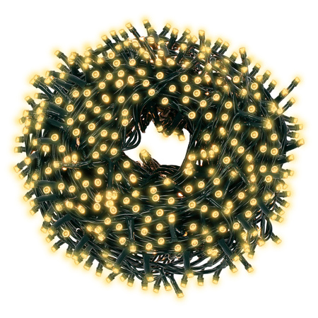 Lampki choinkowe 200 led biały ciepły 12,5 m oświetlenie świąteczne IP44