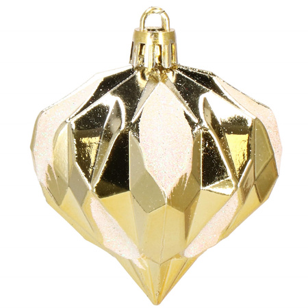 Bombki choinkowe 149 szt. ozdoby świąteczne zestaw złoty