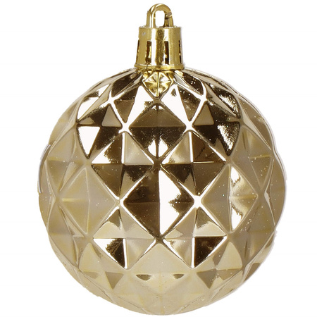 Bombki choinkowe 40 szt. ozdoby świąteczne różowe, białe