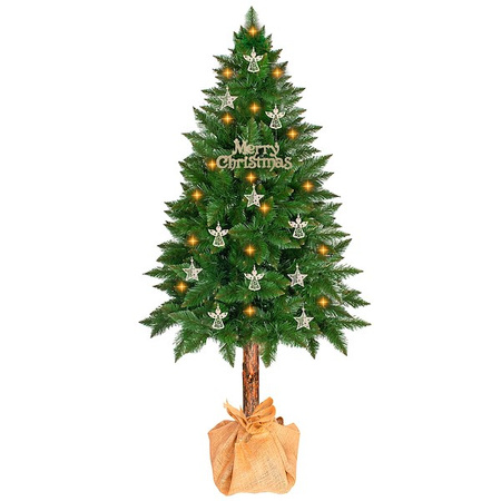 Choinka na pniu 220 cm sztuczna sosna himalajska