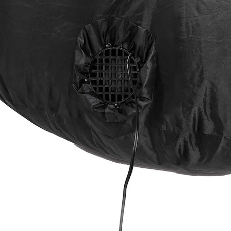 Mikołaj dmuchany 180 cm samopompujący na zewnątrz IP44 z oświetleniem LED