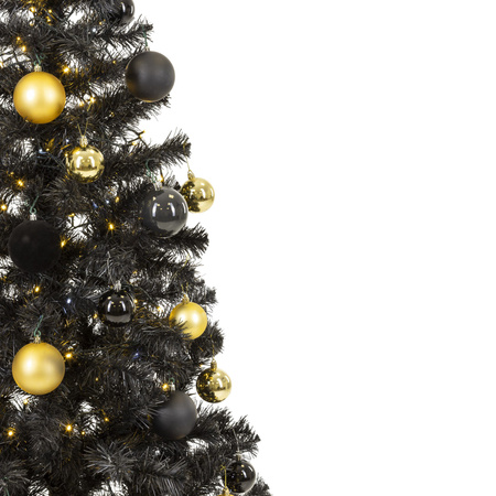 Choinka sztuczna, jodła 150 cm designerskie drzewko świąteczne czarne