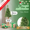 Choinka sztuczna, sosna na pniu, 140 cm drzewko bożonarodzeniowe, zielona