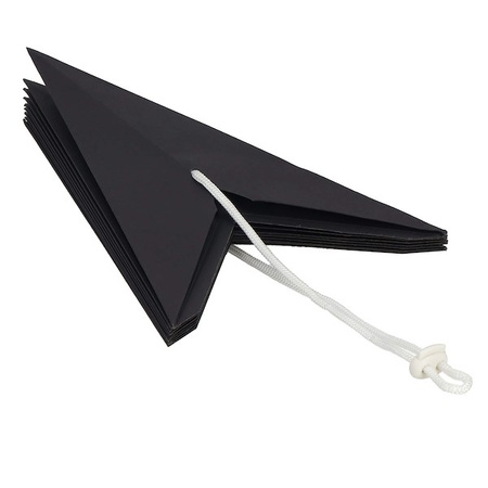 Gwiazda świąteczna papierowa 3d 60 cm zawieszka choinkowa czarna