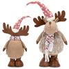 Świąteczny renifer 73 cm ozdoba pod choinkę figurka dekoracja bożonarodzeniowa