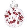 Bombki choinkowe przeźroczyste 30 szt. czerwony 7cm zestaw choinkowy