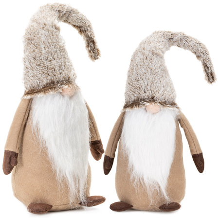 Skrzat świąteczny 60 cm figurka krasnal stojący gnom ozdoba bożonarodzeniowa