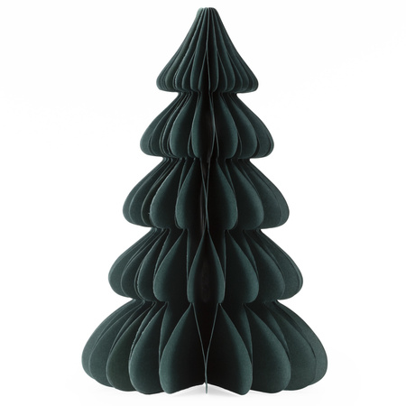 Papierowa choinka ozdoba 18 cm świąteczna dekoracja 3D z magnesem zielona