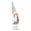 Laleczka 37 cm ozdoba świąteczna, figurka świąteczna, gnom szary