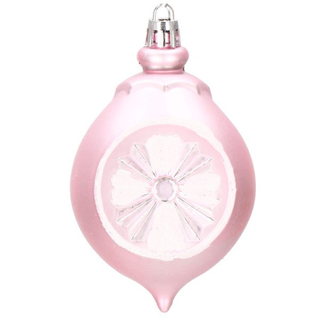Bombki choinkowe 101 szt. ozdoby świąteczne zestaw biały, różowy