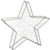 Dekoracja świąteczna 30 LED gwiazda metalowa 60 cm oświetlenie witraż