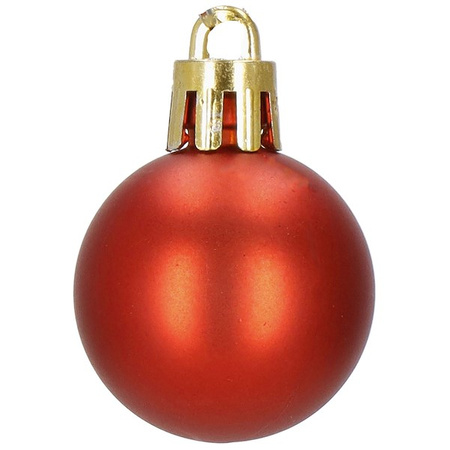 Bombki choinkowe 42 szt. ozdoby świąteczne zestaw złote, czerwone