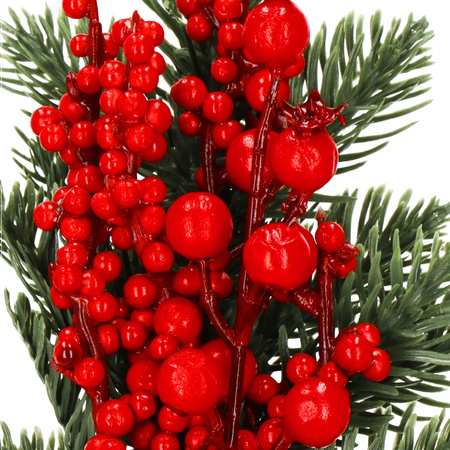 Gałązka świąteczna sztuczna dekoracja do stroika 32 cm